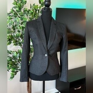J CREW ITALIAN WOOL GRAY (GREY)
CHARCOAL CHALK SUIT JACKET (SUPER
120s)